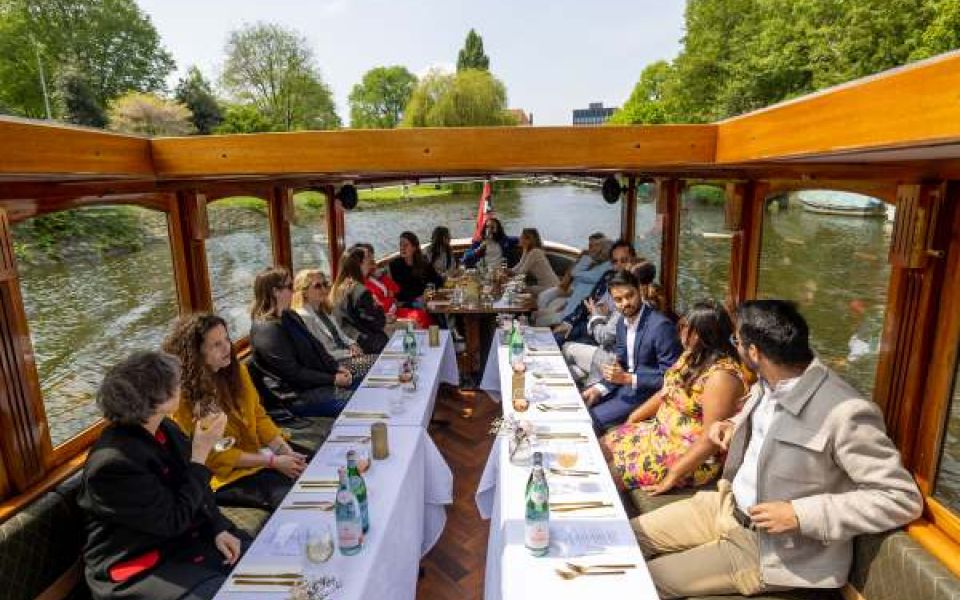 A la carte diner op een boot